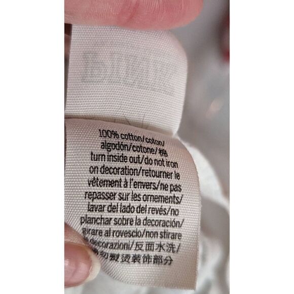 Victoria's Secret Pink Women Bling Pull-on Long Sleeve Shirt White Size Large - Picture 12 of 14